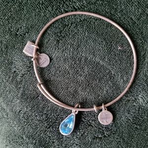 Alex and Ani Silver water drop bracelet